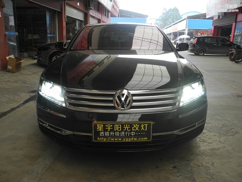 南寧改燈,南寧輝騰車燈改裝,海拉雙光透鏡,歐司朗CBI套裝