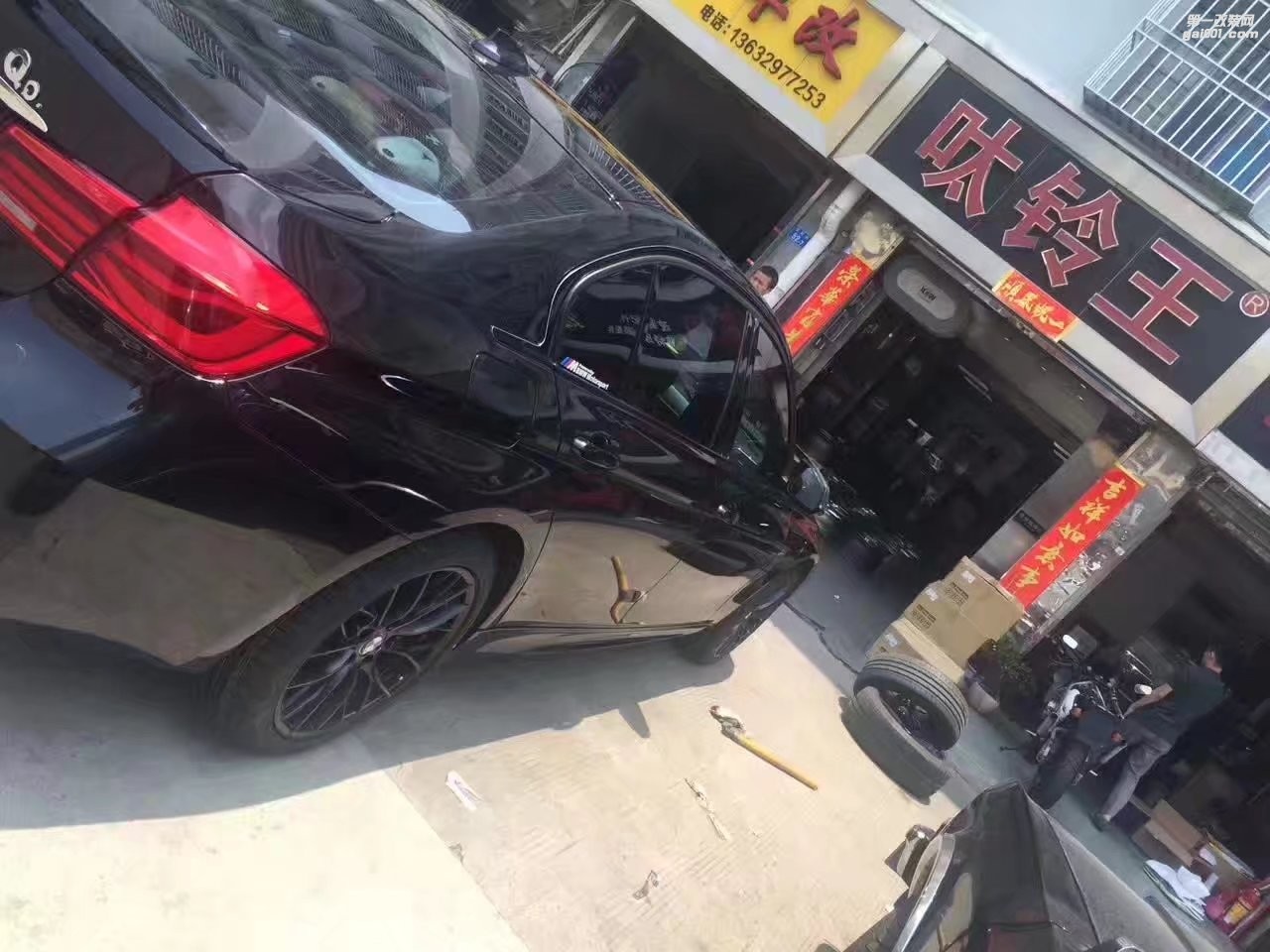 寶馬，換 405M  18寸  完工