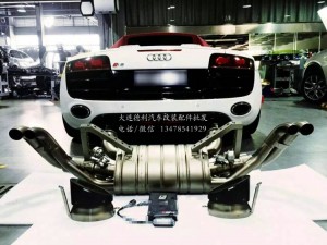 奧迪R8改裝天蝎鈦合金排氣