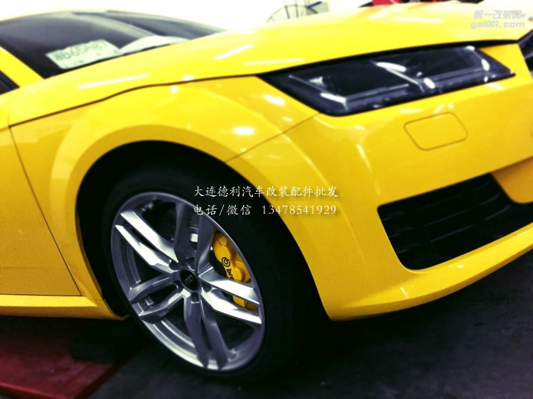 新款TTQ升級前Brembo GT6活塞剎車后加剎車盤