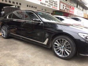 成都紅駱駝 寶馬新7系提車升級改裝輪轂19寸730 740 750 760 鍛造輪轂輪胎