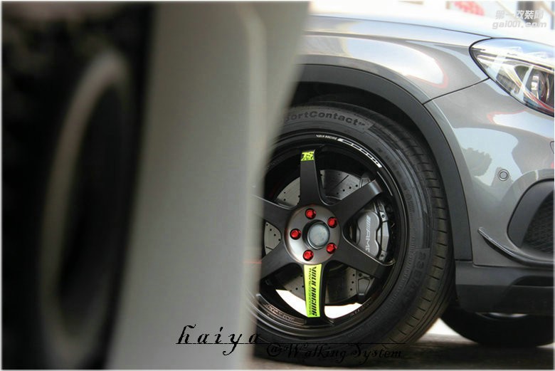 海亞：奔馳GLA45AMG 換裝 RAYS TE37SLPR綠標(biāo) 19輕量化輪轂