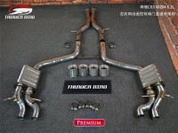 奔馳C63 W204 thunder bird雷鳥中尾四出閥門排氣管