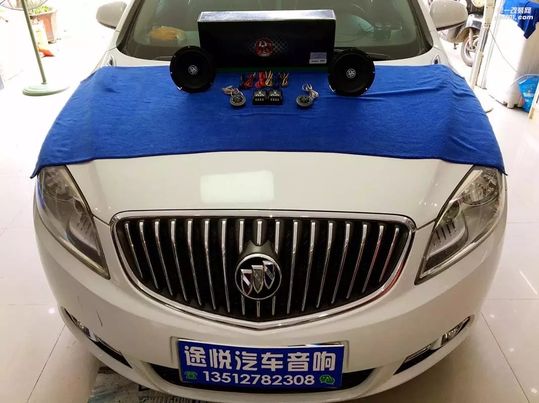 南寧汽車音響改裝-別克英朗音響改裝DLS喇叭+優(yōu)美聲改裝