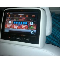 奔驰C小屏幕改装原厂大屏幕数字电视头枕显示屏倒车影像