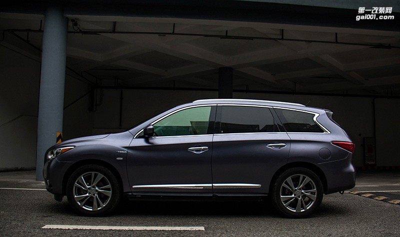 英菲尼迪QX60 車身改色電光灰效果 南森汽車改色出品