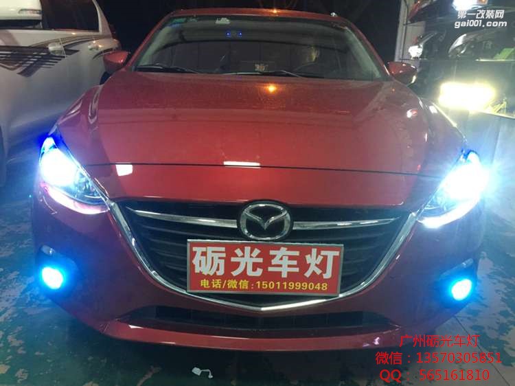 深圳改燈哪里好  馬自達昂克塞拉大燈完美逆襲—案例分享