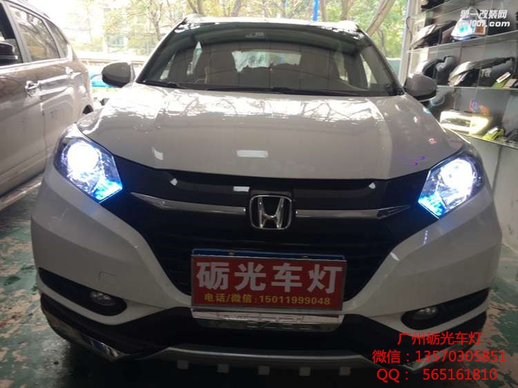 廣州本田改燈  本田繽智車燈升級(jí)海拉5氙氣高配透鏡-案例分享