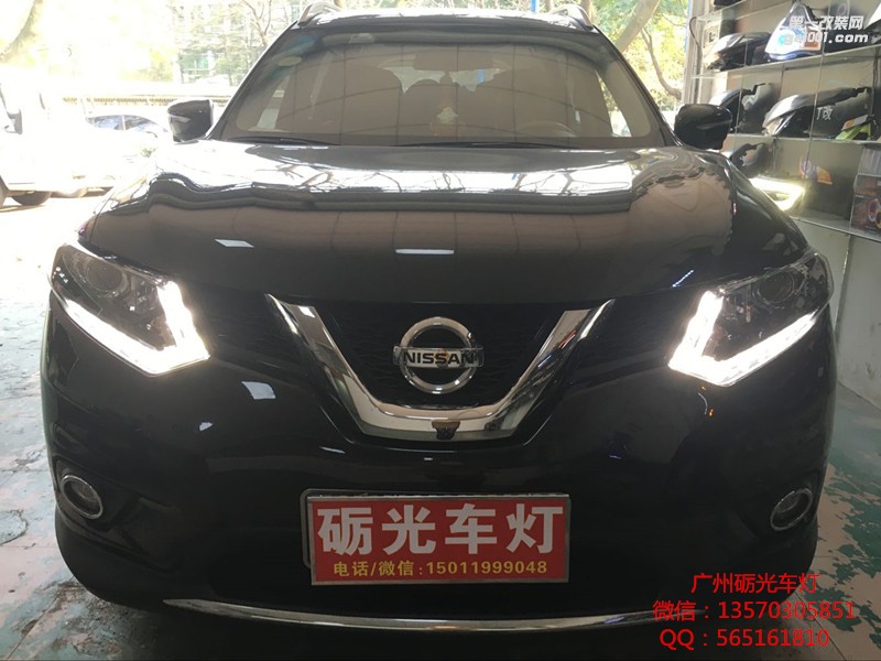 廣州日產(chǎn)改燈  日產(chǎn)奇駿車燈升級(jí)海拉5氙氣雙光透鏡-案例分享
