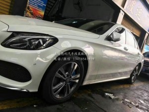 新奔馳C級 W205原裝17寸輪轂改裝布雷博Brembo剎車