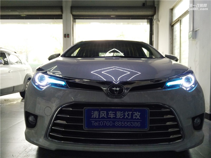 豐田雷凌車燈改裝 高亮Q5透鏡升級 ——中山清風(fēng)車影燈改