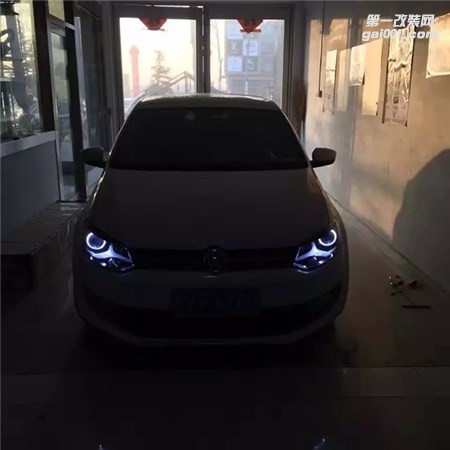 濰坊Polo車燈改裝天使眼