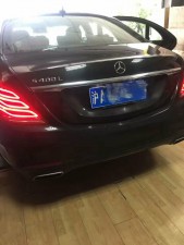 5/5上海杰緣奔馳改裝S400大改 換后門玻璃升降開關 案例展示