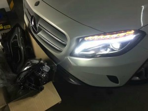 5/5上海杰緣奔馳改裝奔馳GLA原廠大燈C200COUPE原車倒車影像CLS原廠胎壓實時監(jiān)控案例展示