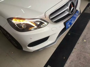 5/22上海杰缘奔驰改装奔驰E260智能LED大灯案例展示