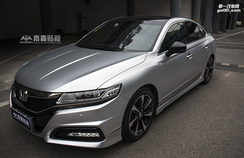 本田思鉑睿車身改色電光銀案例 廣州南森汽車改色出品