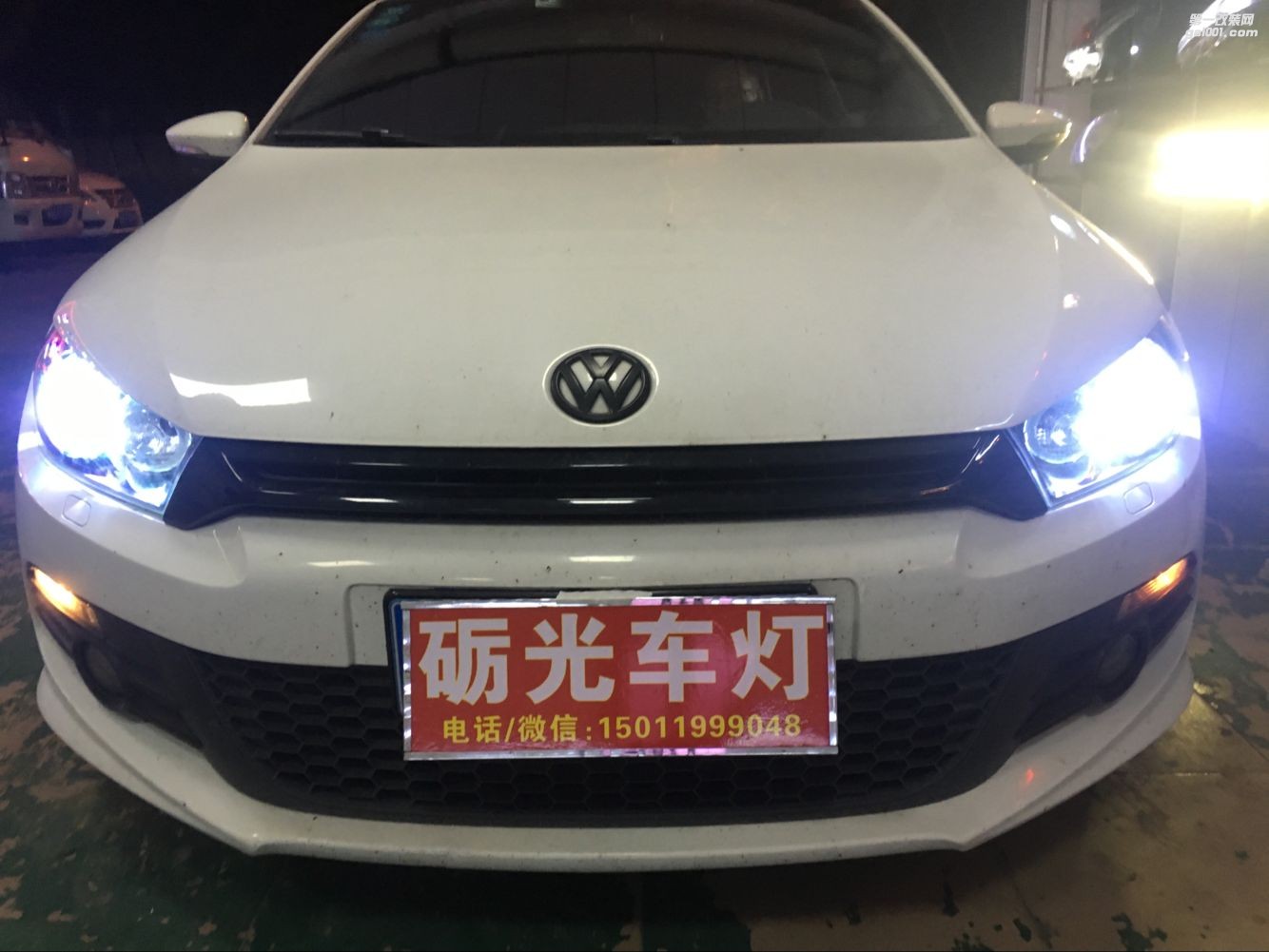 番禺市橋改燈  大眾尚酷車燈升級海拉5氙氣雙光透鏡-案例分享