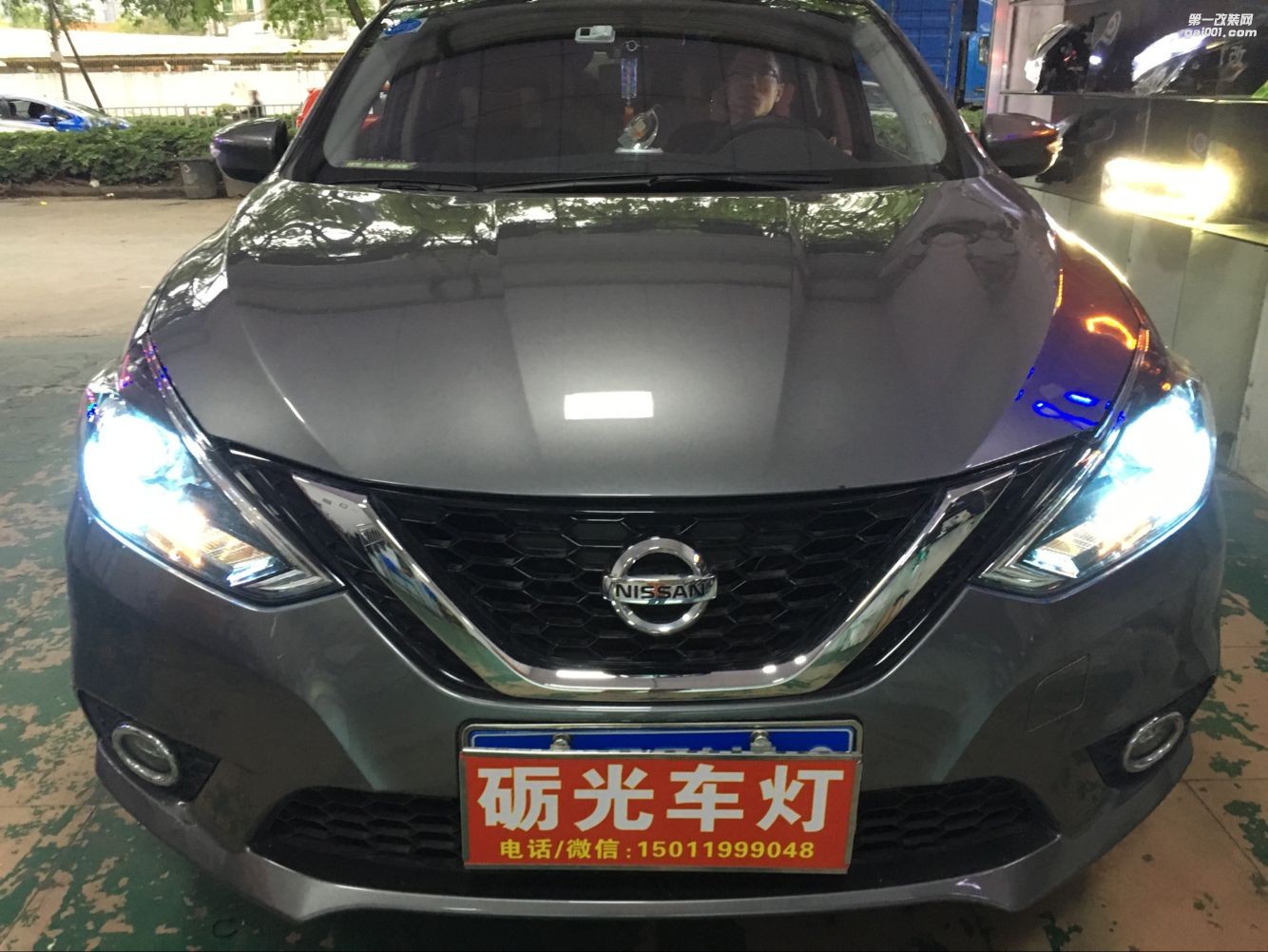 天河改燈 日產(chǎn)軒逸大燈升級(jí)小糸Q5氙氣雙光透鏡-案例分享