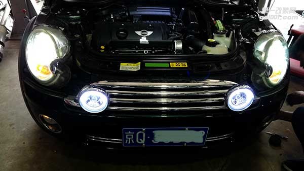 寶馬mini cooper加裝MINI副廠LED拉力燈