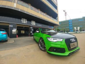 清涼一夏奧迪A6LMACTAC亮光綠