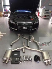 大宇車迷站 奧迪A4L升級RES全段閥門排氣系統(tǒng)