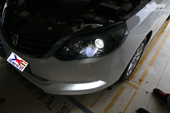 白云改燈 寶駿630汽車大燈改裝燈光升級氙氣燈雙光透鏡