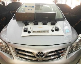清遠(yuǎn)至上音樂(lè)汽車音響改裝/豐田卡羅拉改裝作業(yè)展示