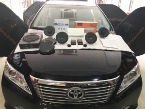 清遠(yuǎn)至上音樂(lè)汽車音響改裝/豐田凱美瑞音響改裝施工作業(yè)展示