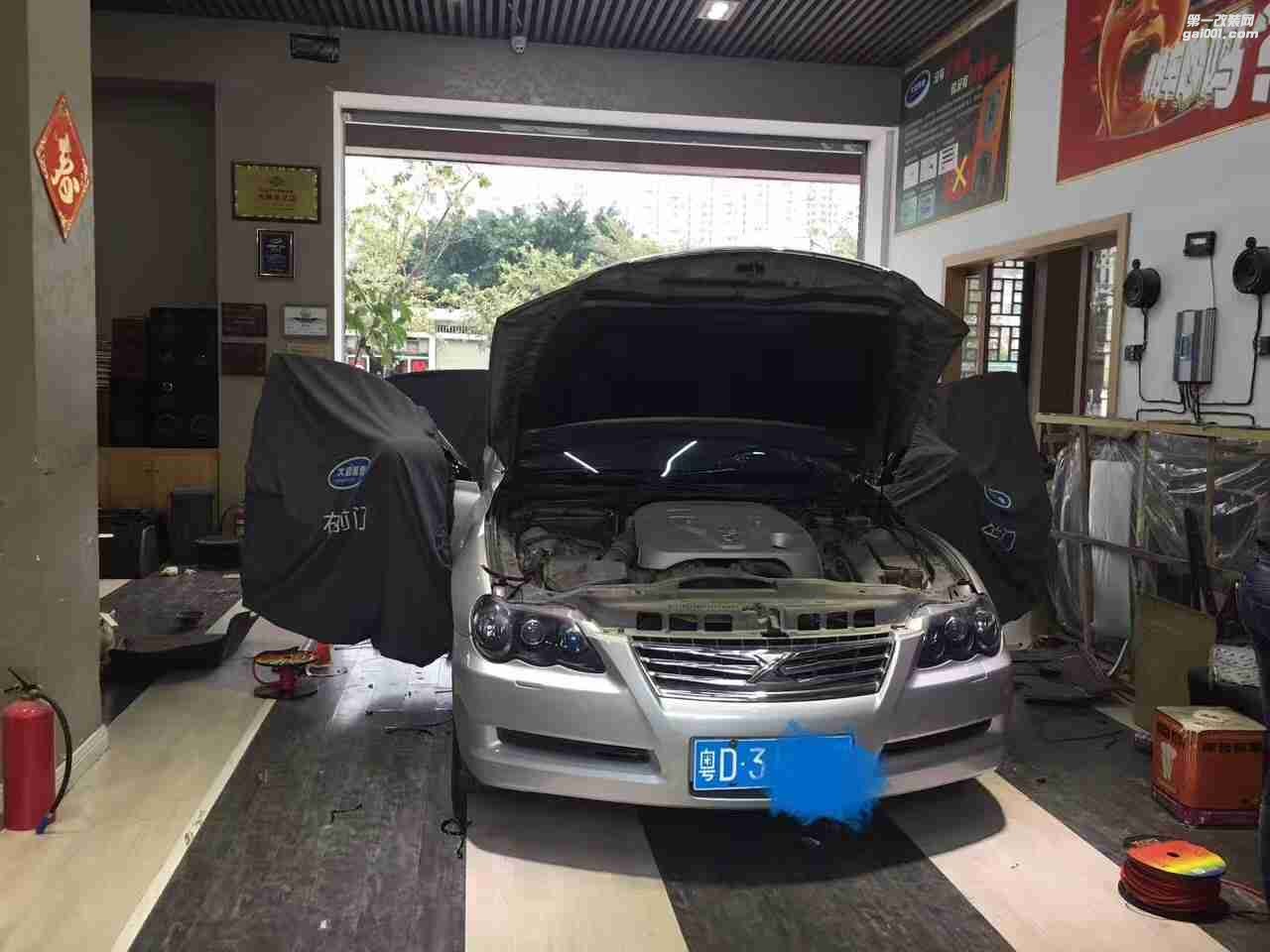 汕頭市星悅汽車音響升級中心銳志升級星悅4門隔音改裝意大利赫茲esk f165兩分頻燕飛力士同軸赫茲hdp4功放