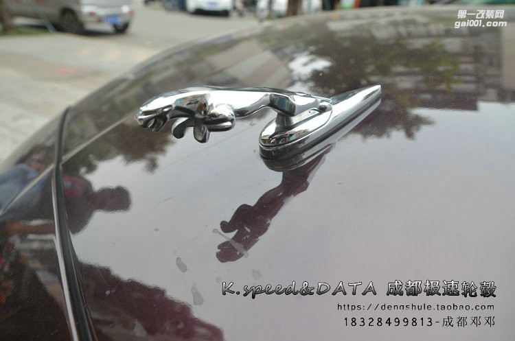 成都極速輪轂 捷豹XF改裝19寸 KX3290黑色車(chē)面案例