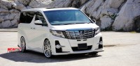 日本埃爾法改裝WALD正品小包圍 新款El method運(yùn)動版前后唇排氣口