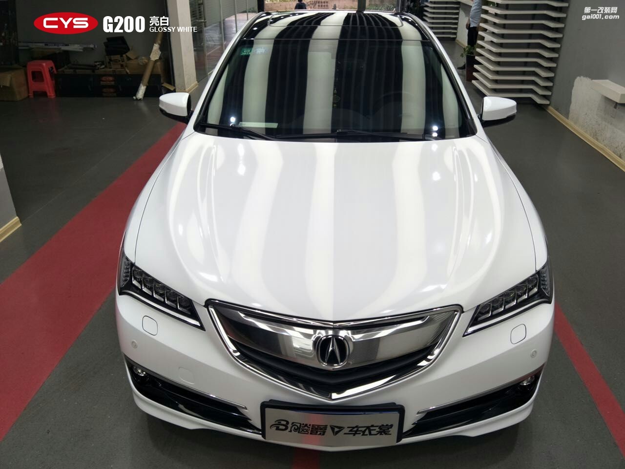 北京謳歌TLX CYS亮白 G200 汽車改色貼膜