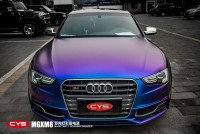CYS亞光幻彩雷電藍(lán)車身改色膜 車衣裳MGXM8亞光幻彩雷電藍(lán)改色膜