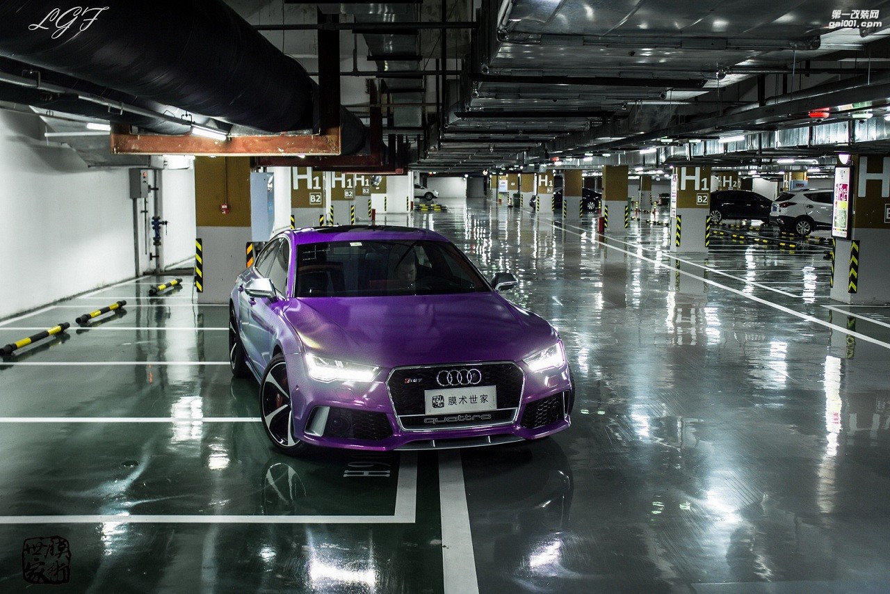 成都A7全車施工車身透明保護膜，改色膜，犀牛皮，隱形車衣