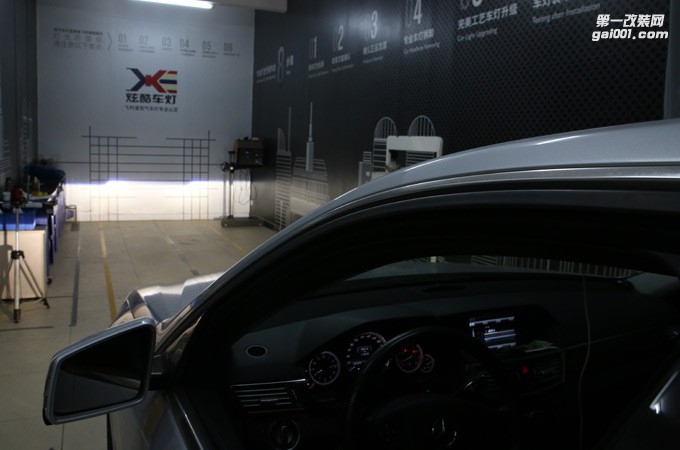 奔馳E260L改燈