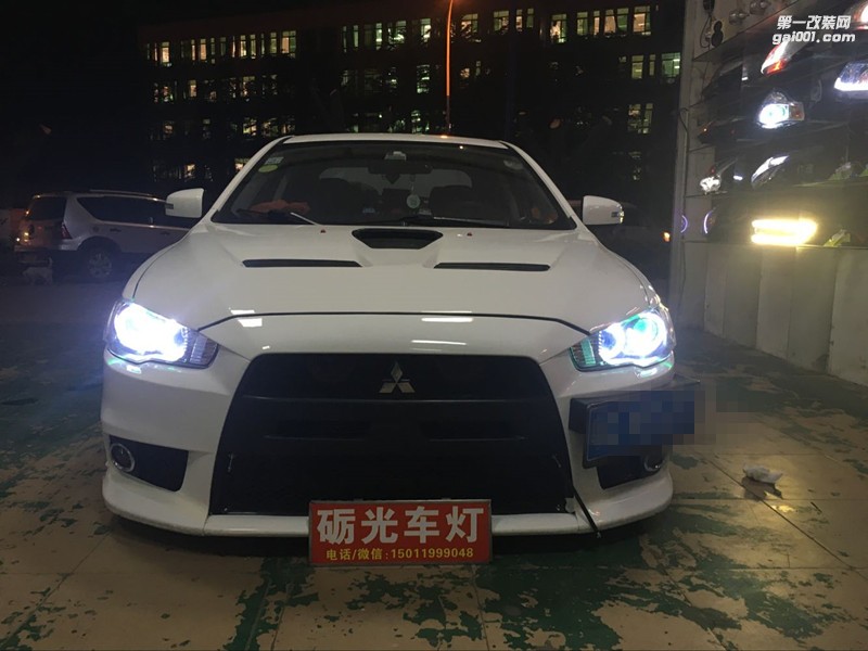 番禺石基改燈 三菱翼神大燈升級海拉5雙光透鏡歐司朗套餐