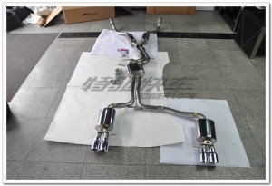 成都汽車改裝奧迪S5美國AWE原裝位全段排氣改裝