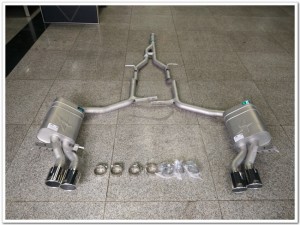 奔馳C級W204改裝雷鳥四出中尾段排氣