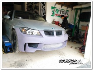 E90改裝前臉后包 輪轂 排氣