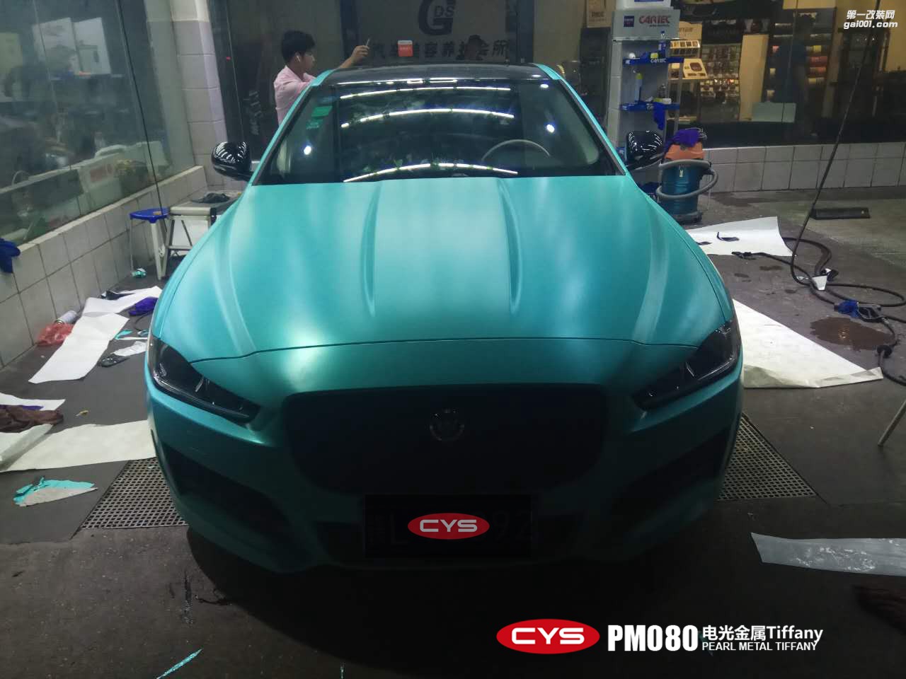 北京捷豹XF CYS電光金屬Tiffany PM080 汽車改色貼膜