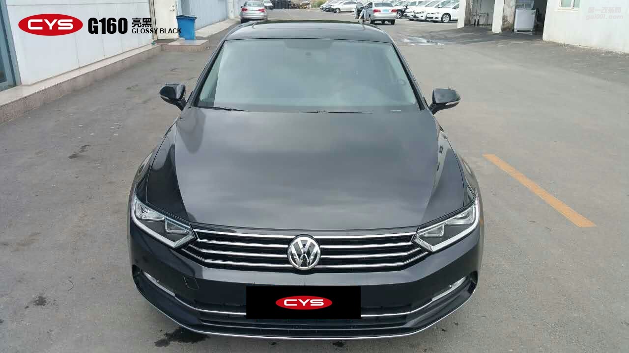 北京大眾邁騰 CYS亮黑 G160 汽車改色貼膜