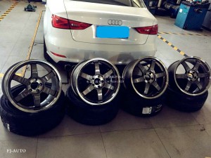 奧迪A3行走利器升級，RAYS+AP Racing鮑魚剎車