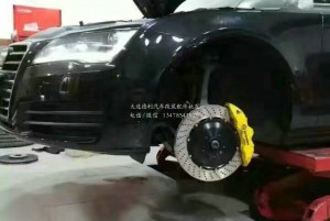 奥迪A7改装 BREMBO GT版刹车套件上身奥迪A7 帅~