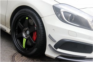 海亞：奔馳 A45 AMG  RAYS TE37SL 綠標(biāo)PR