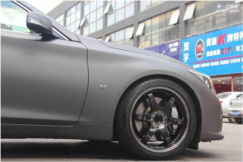 海亞：英菲尼迪 Q50 豪運(yùn)   RAYS TE37SL 19寸鍛造輪轂 HKS避震HKS排氣