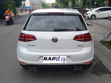 成都銳行-高爾夫7改裝澳洲雷鳥中尾段四出排氣