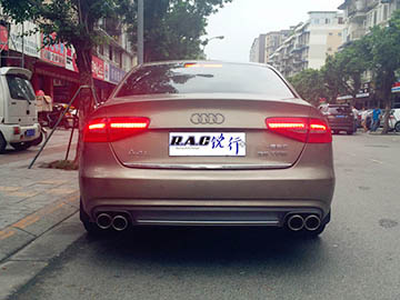 奧迪A4L改裝MIX中尾段四出閥門排氣BMC風(fēng)格