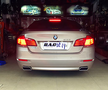 成都銳行—寶馬525改裝535款雙邊方口原廠(chǎng)排氣