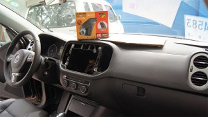 成都途觀新車改裝大屏機(jī)+黑劍7900