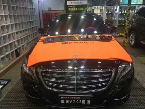 奔馳s400威固v70s貼膜 (莆田小鴨汽車美容施工案例）